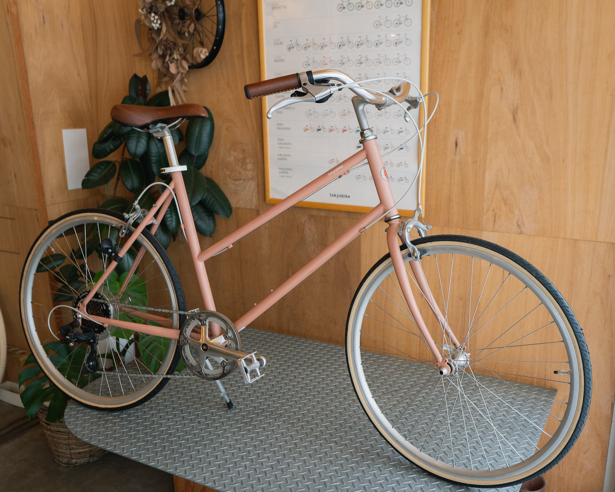 レビュー高評価アイテム特集｜ファッション通販 tokyobike BISOU ベージュレッド 自転車本体